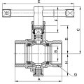 forged brass ball valve with lock